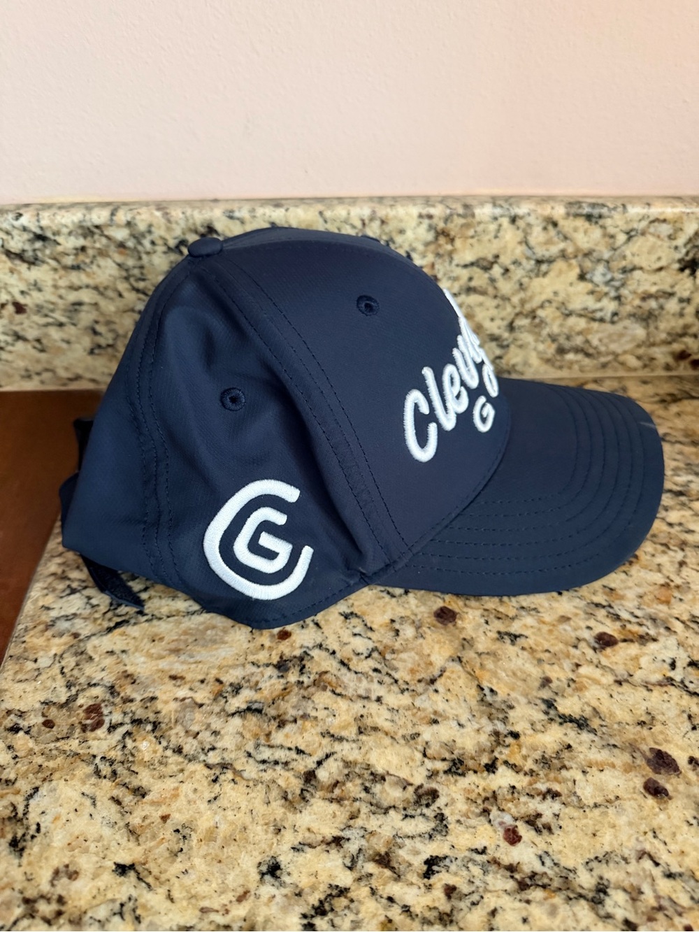 Cleveland Golf Navy Script Logo Cap - Picture 2 of 2